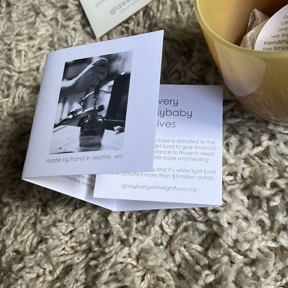 NIB Glassybaby Friendship Pre-Triskelon Hand Blown Vovite Candle Holder - Picture 12 of 16